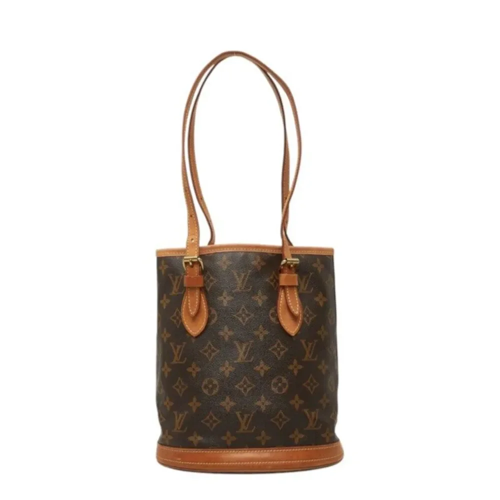 Louis Vuitton Petit Bucket PM Monogram Shoulder Bag